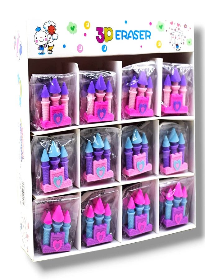 SAMVARDHAN 3D Castle Design Shape Erasers for Kids/Girls Birthday Return Gifts (12) - Image 5